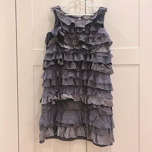 2/$25 Crewcuts sz 10 grey cotton and silk shift dress